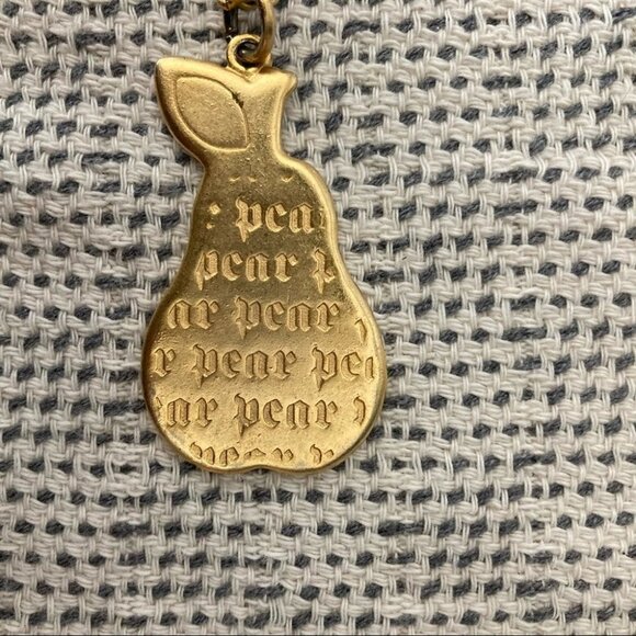 FOXY  Necklace Yellow Pear with Gold Tone Chain - Picture 3 of 4